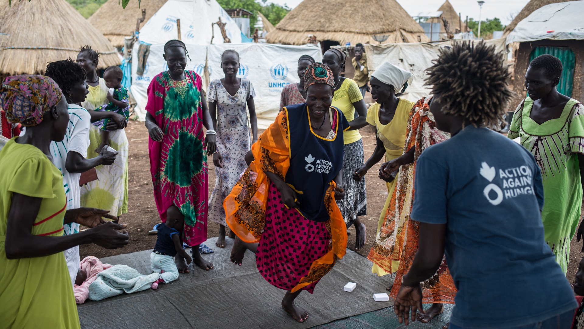 In our support groups, refugee women find a safe place to talk, share, sing, and dance.