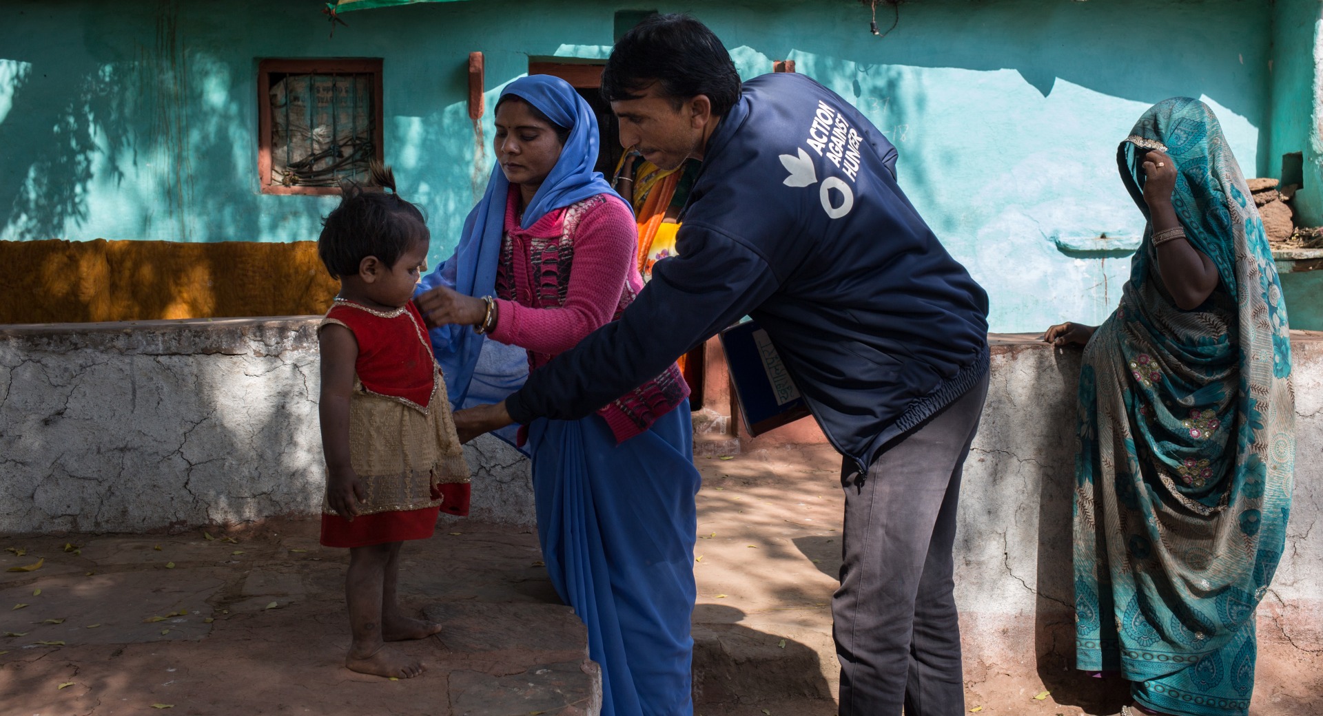 Balram goes door to door in his community, checking up on the health and nutrition of children and families.