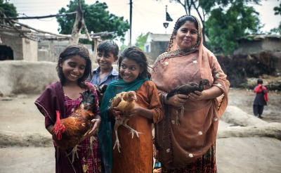 35 year old, Rozina, is a small scale entrepreneur who received a rooster from Action Against Hunger as well as its feed. As a result she has been able to save money on meat and eggs therefore, saving on monthly income.
