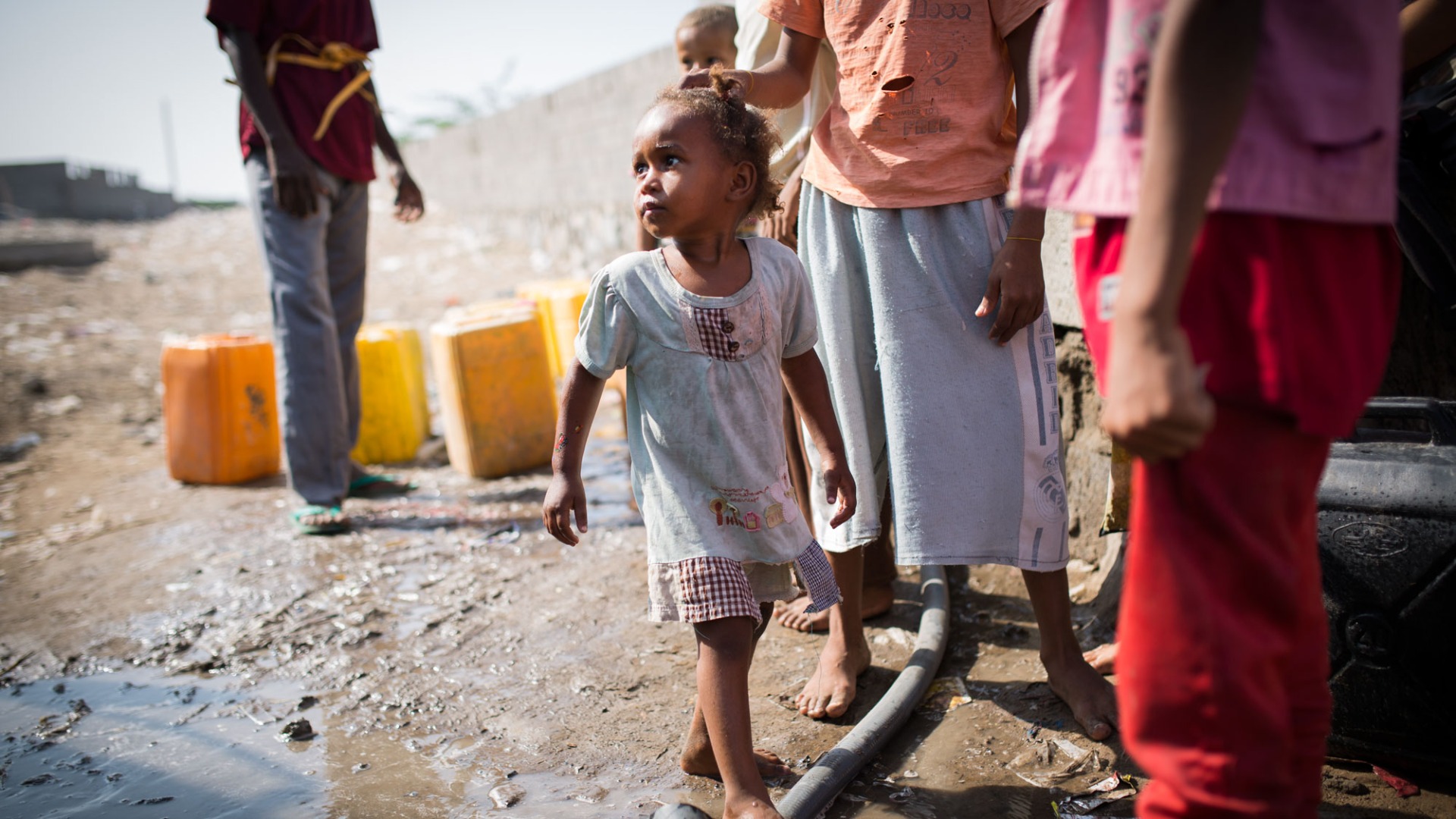 A girl in Hodeidah, Yemen